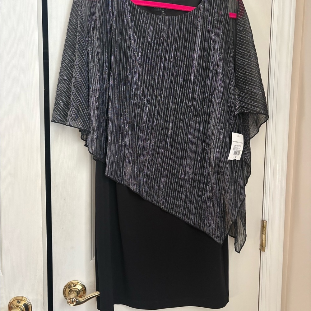 Elegant Black and Silver Women's Dress